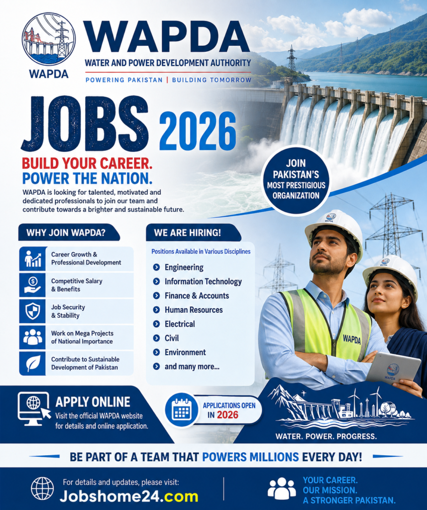 Water and Power Development Authority WAPDA Jobs in 2026