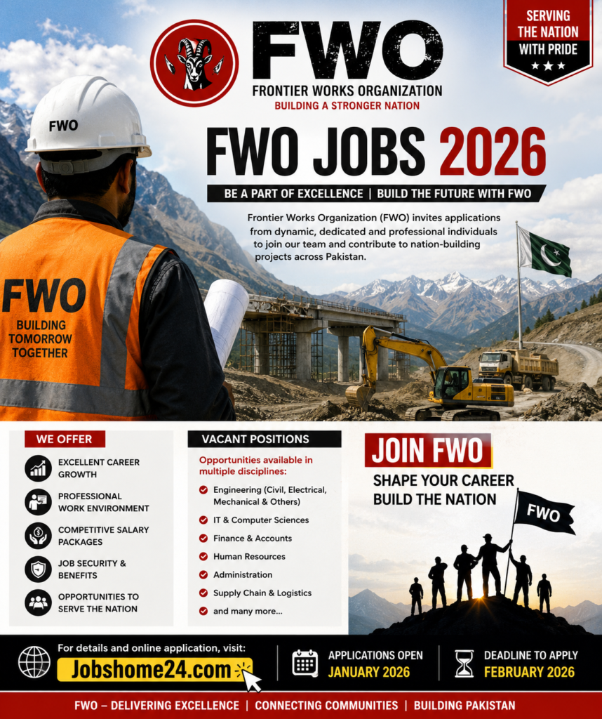 Frontier Works Organization FWO Jobs in 2026